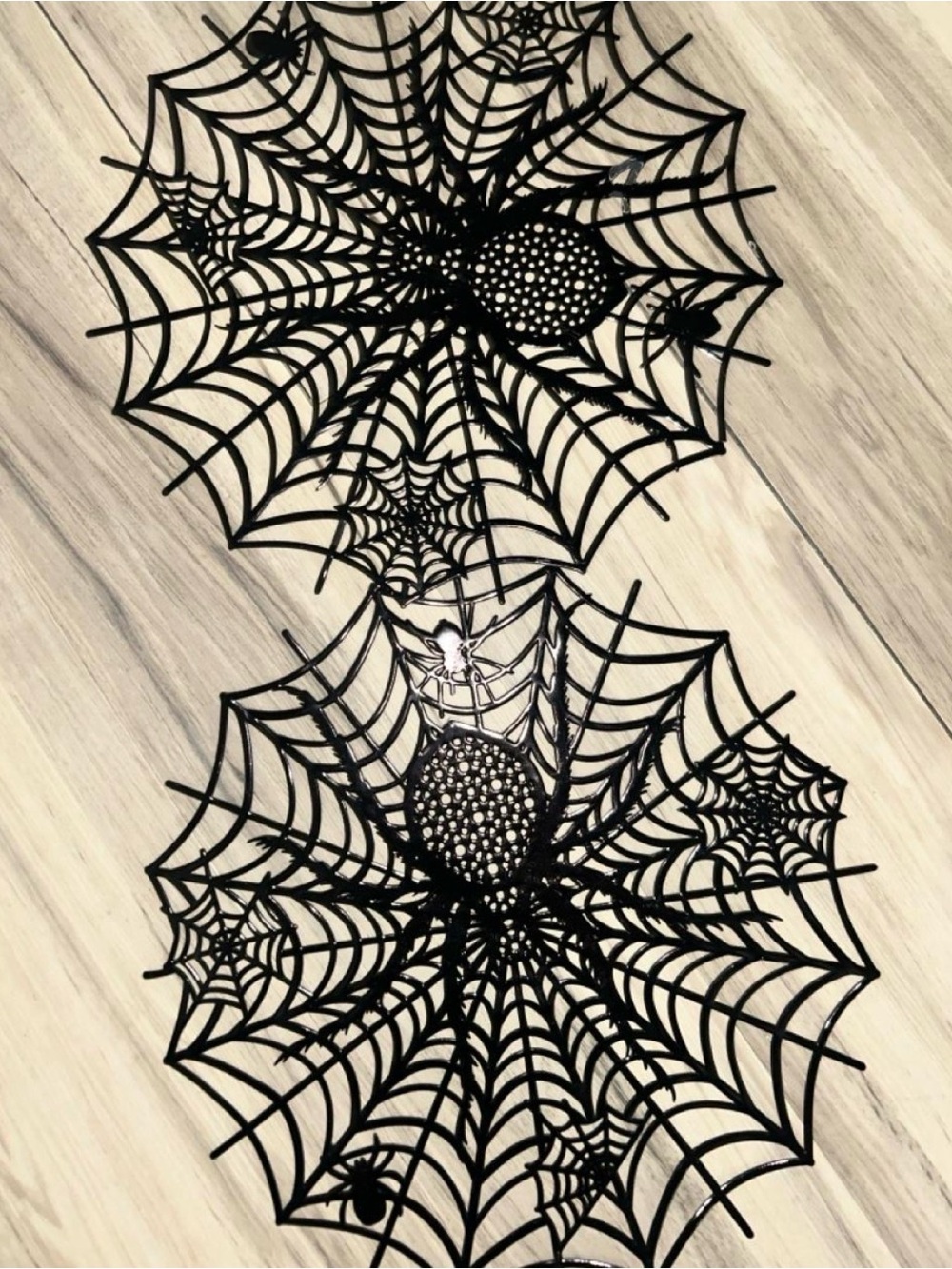 Black Spider Web Placemats set of 4